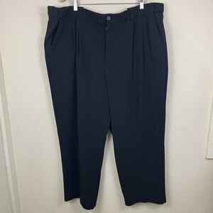 Duluth Trading Middle Management Relaxed Expander Waist Chino Mens 48 X 30 Black